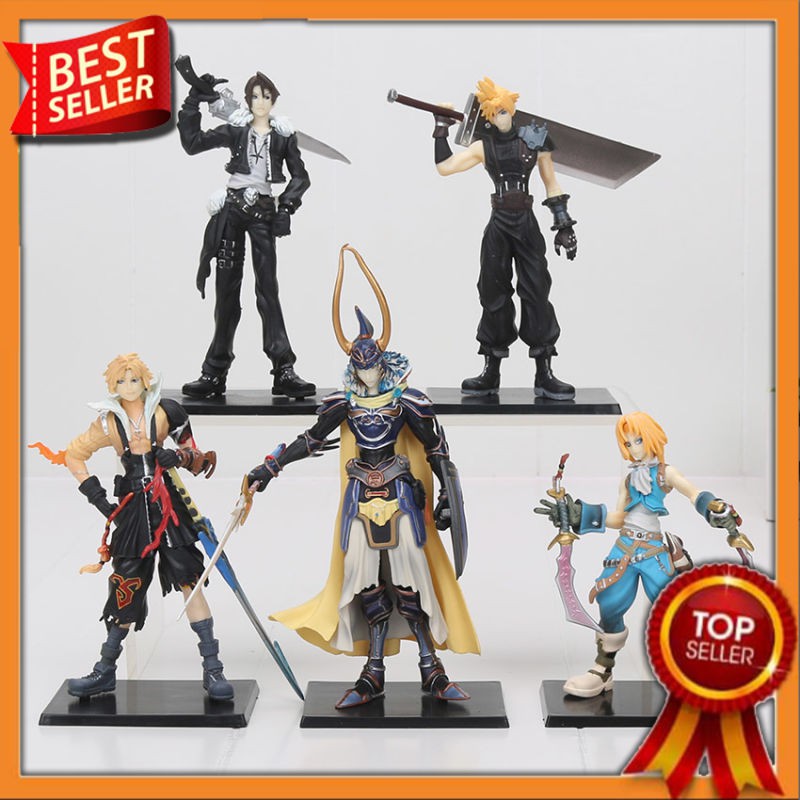 Action Figure Import Final Fantasy Squall Leonhart 5 Pcs/set Cloud Strife Tidus Zack Adil Pvc Angka