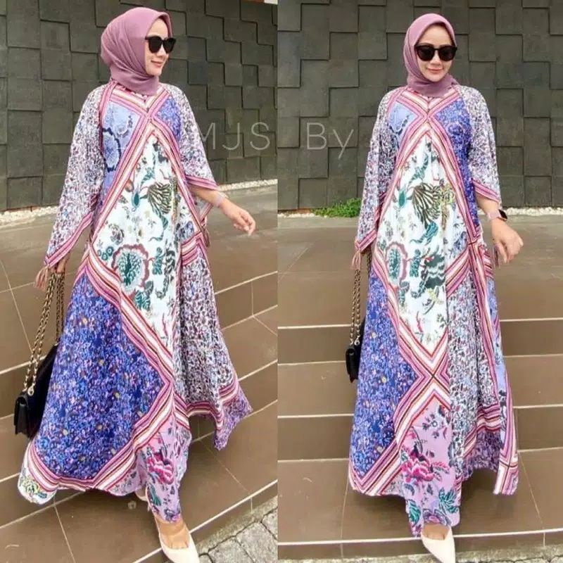 Gamis Jumbo LUNA MAXI TASSEL Wolfis muslimah dress ALESYA