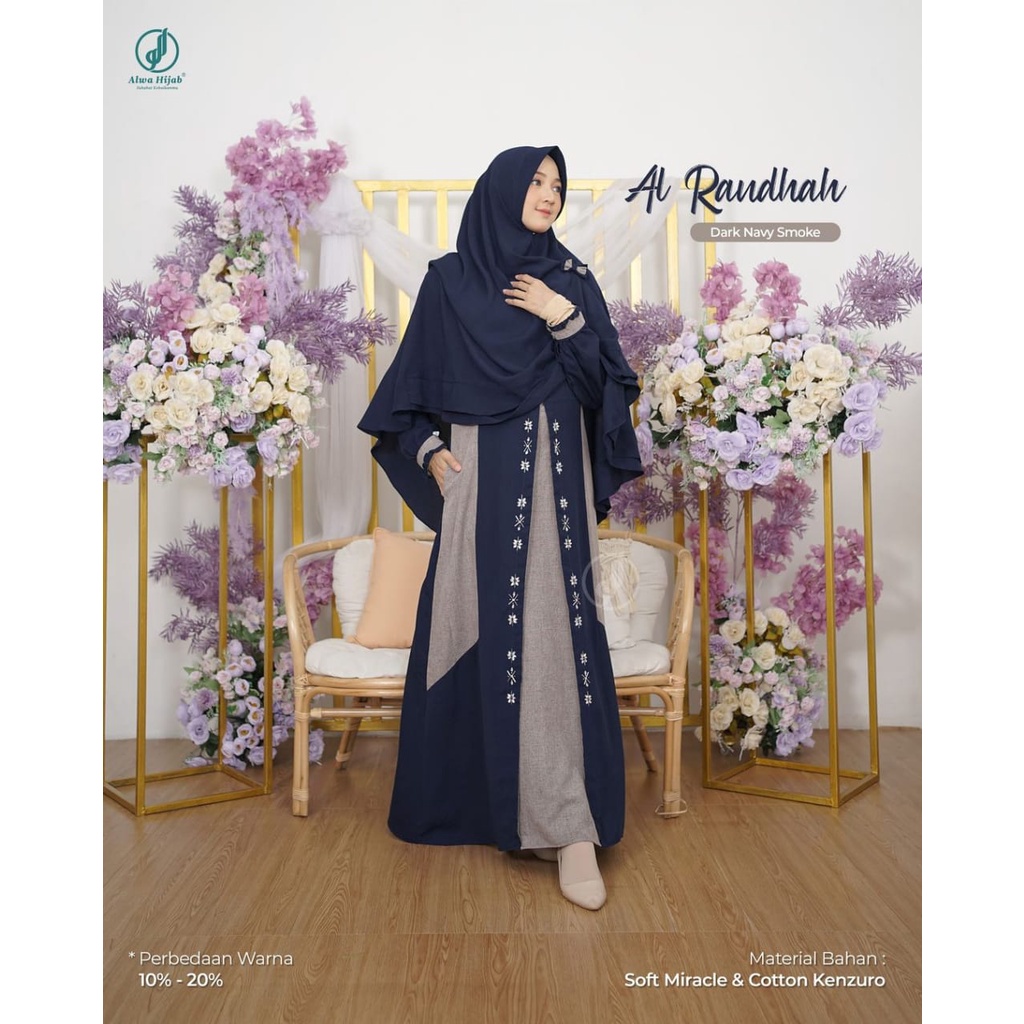 (PO) AL RAUDHAH GAMIS SET BY ALWA HIJAB Di Kirim 1-7 April 2022