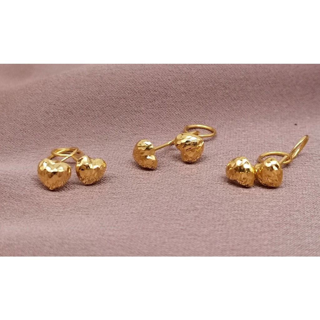 Anting Toge Hati Emas kadar 16k 70% 700