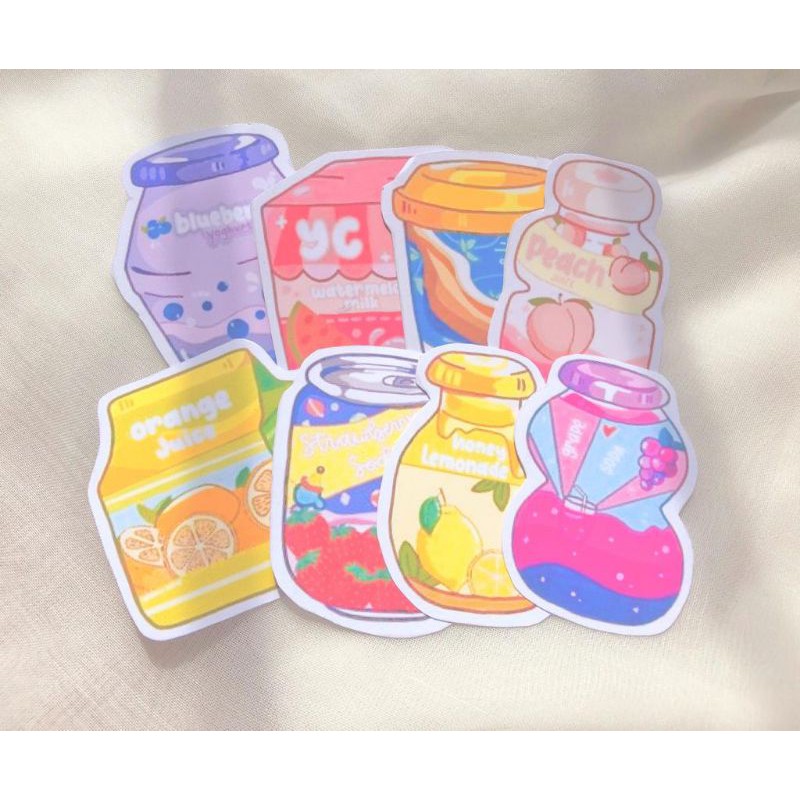 

cute drink sticker / sticker minuman imut
