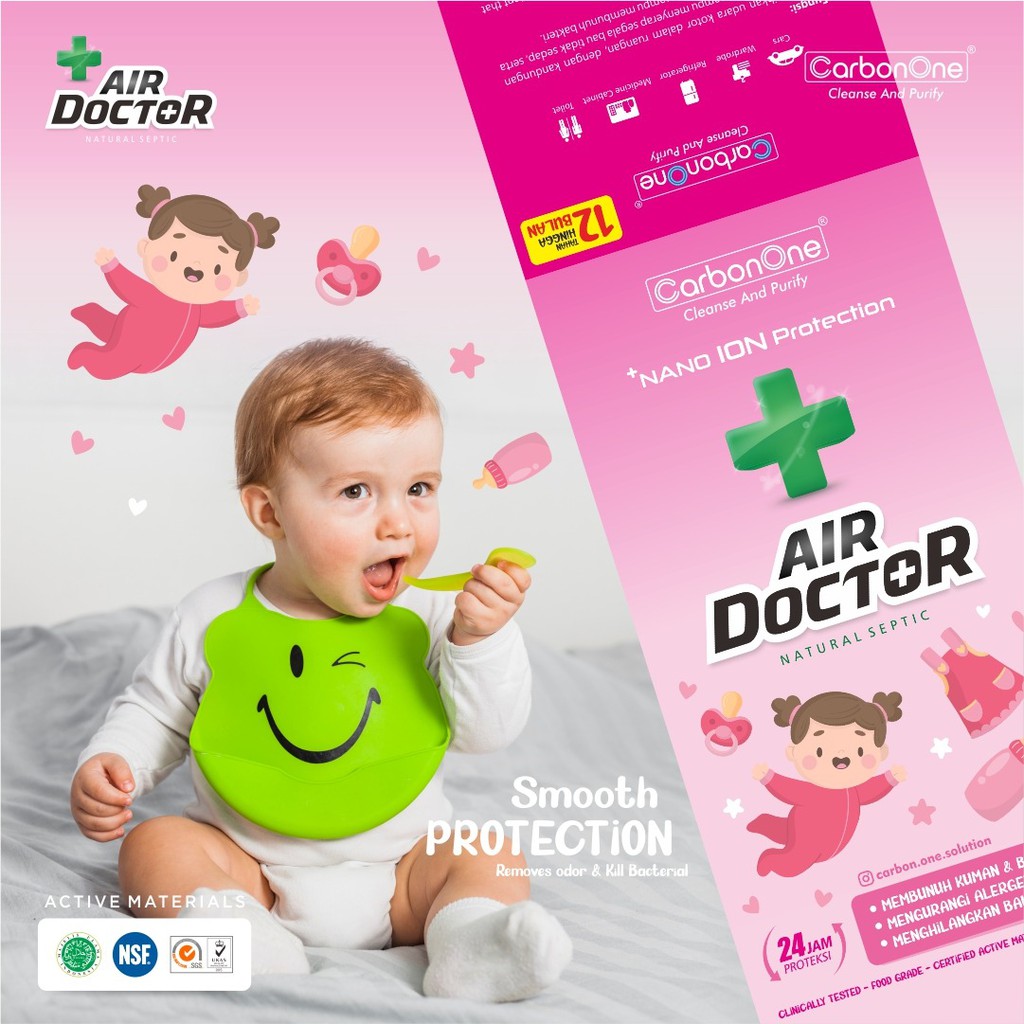 Anti Bakteri &amp; Bau Khusus Bayi | Air Doctor Baby - Kuning