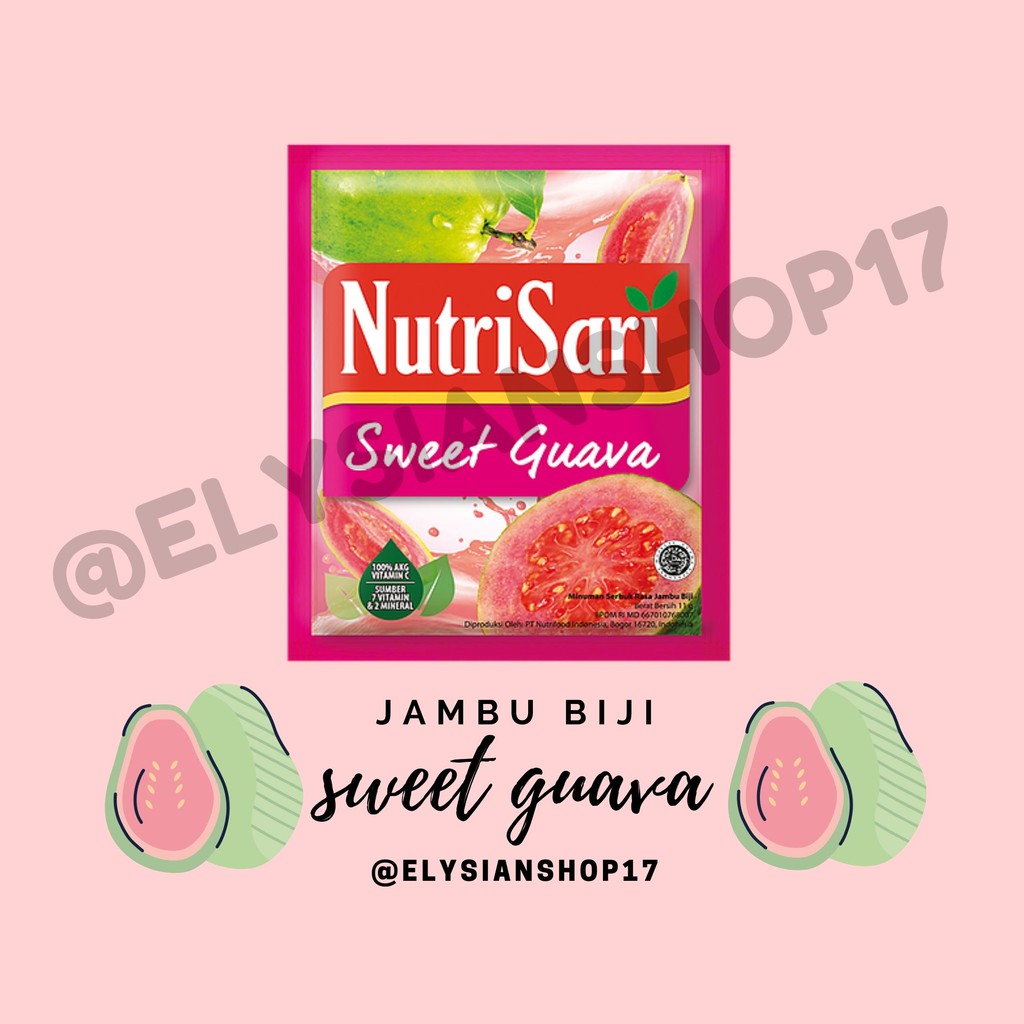 

Nutrisari Sweet Guava / Jambu Biji 1 Sachet