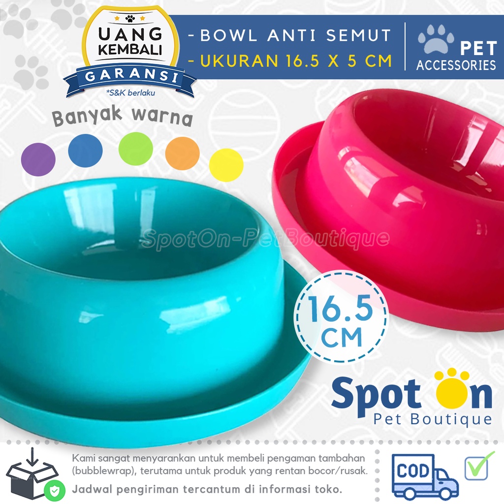 Tempat Makan Kucing &amp; Anjing Anti Semut | Tempat Makan Anti Semut Single | Pet Bowl