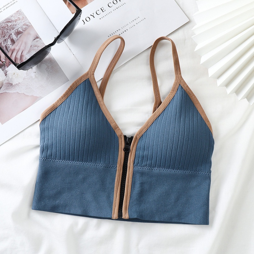 Celyne Bra Sport Wanita Model Resleting Tank Top Korea 1054