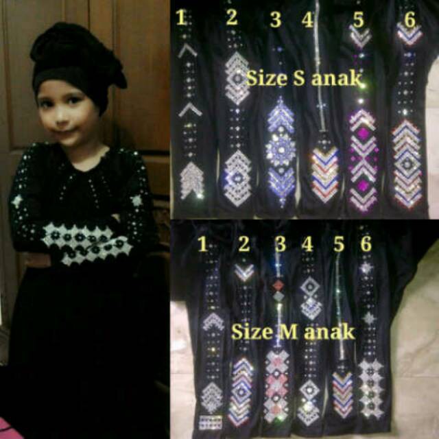 abaya Abaya Anak Umbrella umur 4 sampai 12 tahun ( geser ke kanan untuk lihat banyak model2 lainnya