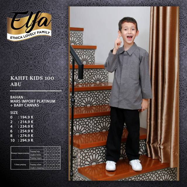 KOKO ANAK ETHICA TERBARU KAHFI KIDS 100 ABU
