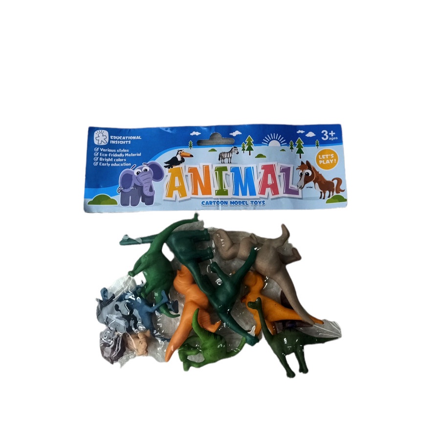 PROMO COD Mainan Anak Unik Miniatur Tarzan Animal Jungle / Mainan Figure Set Binatang Dinosaur Tarzan Jungle isi 12 pcs WL122/ Koleksi Mainan Anak mini figure Murah Cewek Cowok Animal Jungle