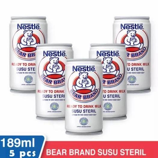 

[COD] Nestle Bear Brand Susu Beruang 189ml x 5pcs [COD]