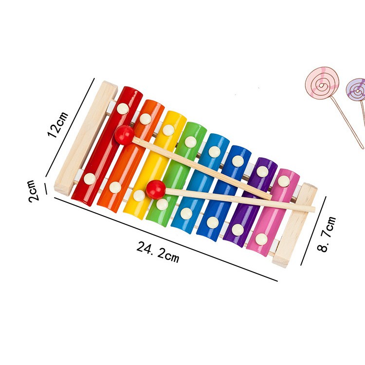 Jual Xylophone/Alat Musik Ketukan Kayu Mainan Edukasi Anak Shopee