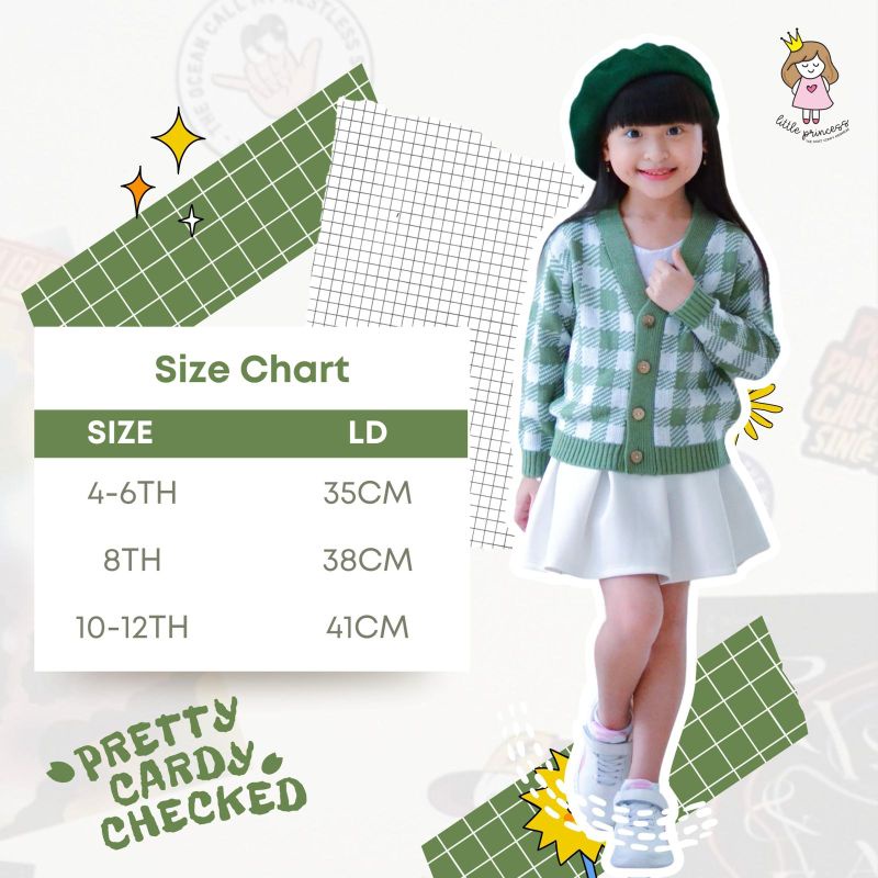 Cardigan Anak Pretty Cardy Cheked