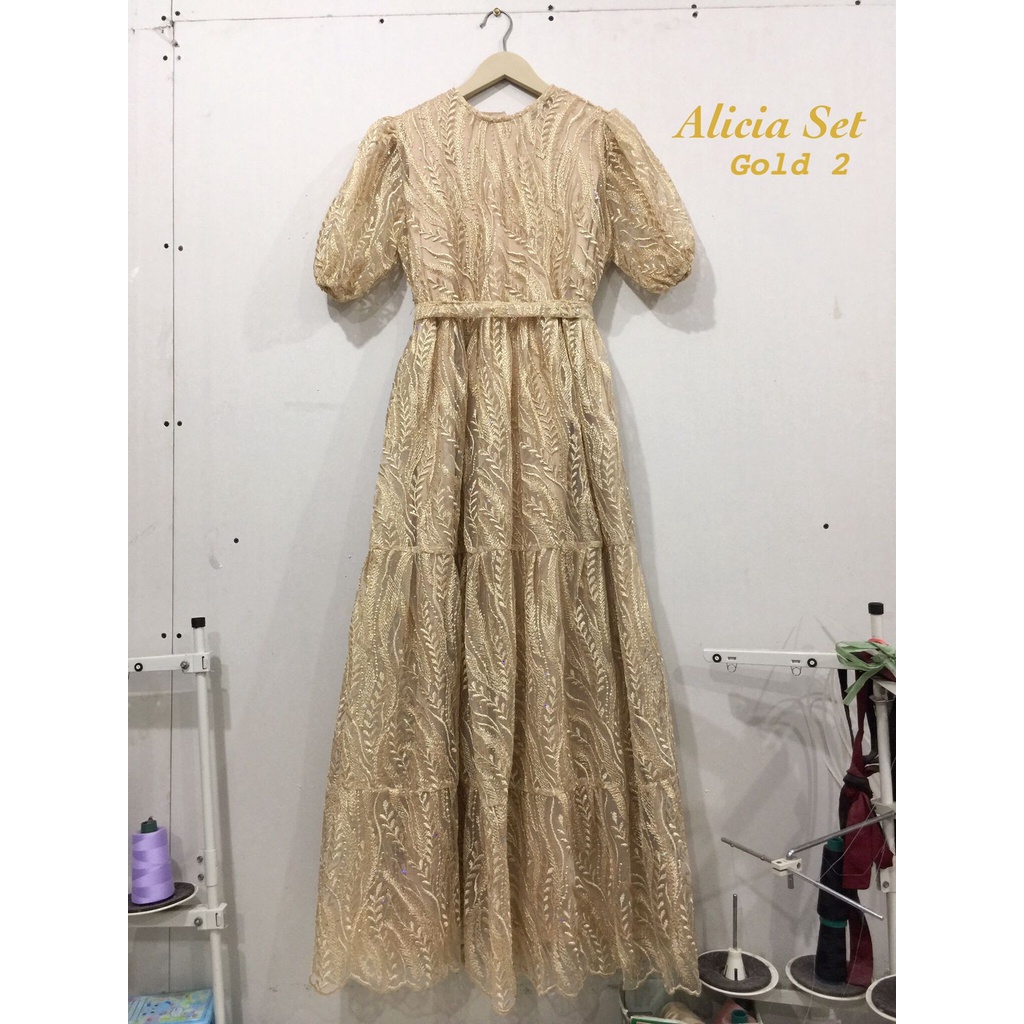 Alicia Set Dress Brokat Lace