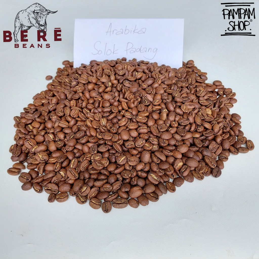 Kopi Arabika Solok Padang Indonesia 100 GRAM Biji Bubuk Coffee Beans Giling Arabica Bean Tubruk Cofe