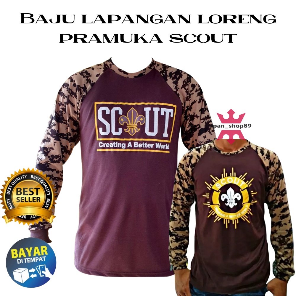 BAJU KAOS LAPANGAN PRAMUKA / BAJU SCOUT PRAMUKA