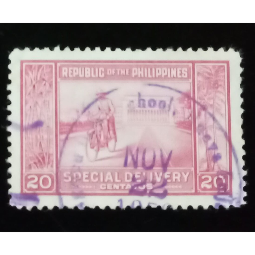 Perangko Philippines/ Filipina 20 Centavos 1947 Special Delivery