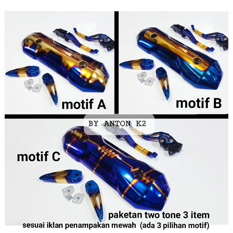 HANDLE REM BRAKE/FOOTSTEP INJAKAN KAKI BELAKANG VARIASI AKSESORIS  MOTOR BEAT KARBU/BEAT FI/BEAT ESP