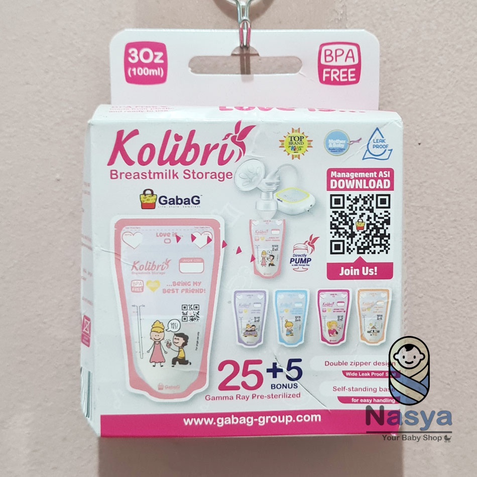 [R-052] Kantong ASI GabaG 120ml / GabaG Breastmilk 120ml