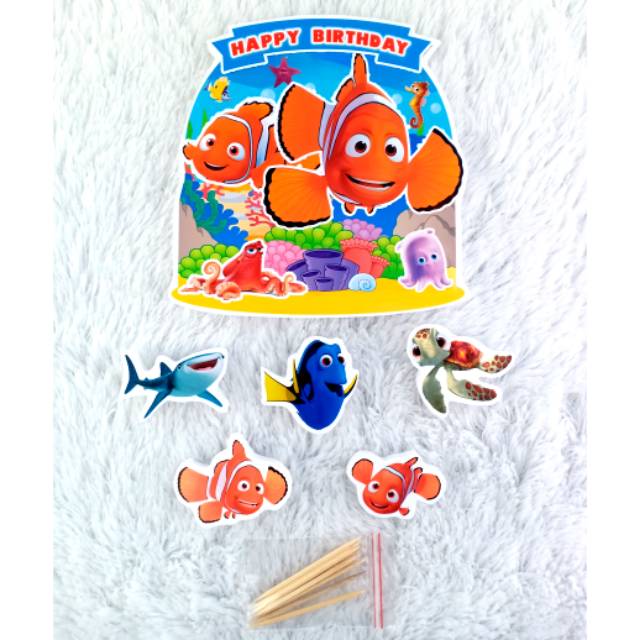 Topper cake / hiasan kue / hiasan kue styorofoam NEMO