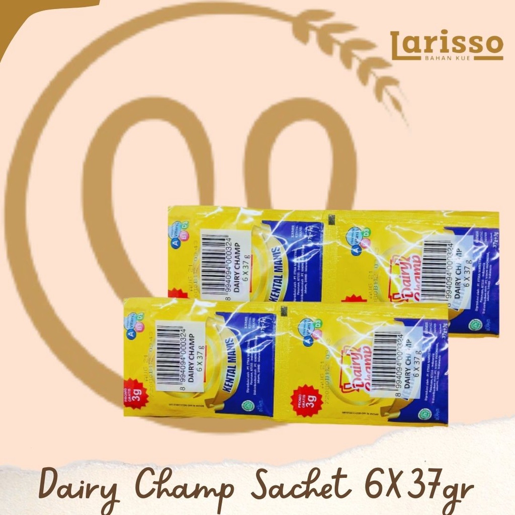 

DAIRY CHAMP SUSU KENTAL MANIS SACHET 6X37GR