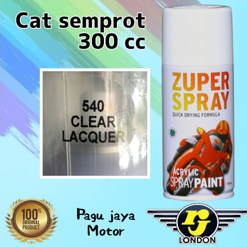 cat semprot 300cc clear laquer gloss glossy pernis vernis rj london cat semprot spray paint