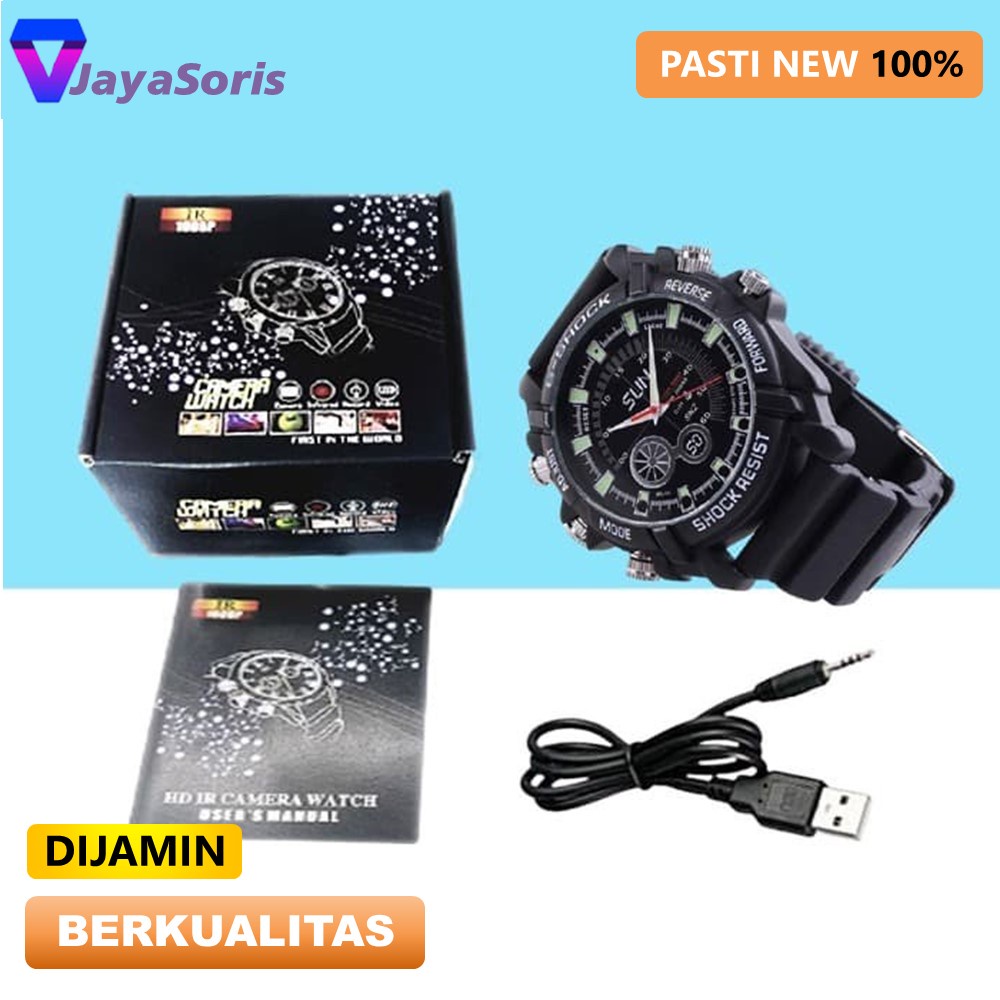 KAMERA KECIL MINI TERSEMBUNYI CAMERA CCTV HD JAM TANGAN PENGINTAI SPY CAMCAMERA TANPA KABEL