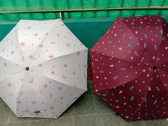 321kbcsn Payung Lipat Fashion Asli Cap Kapal Pendek Bisa Masuk Tas , Ringan , Untuk Panas Atau Hujan