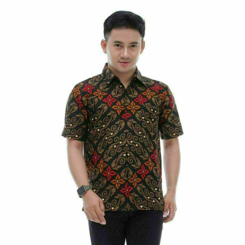 atasan batik batik wanita atasan batik atasan batik couple m l xl xxl-Hem bntng mrh