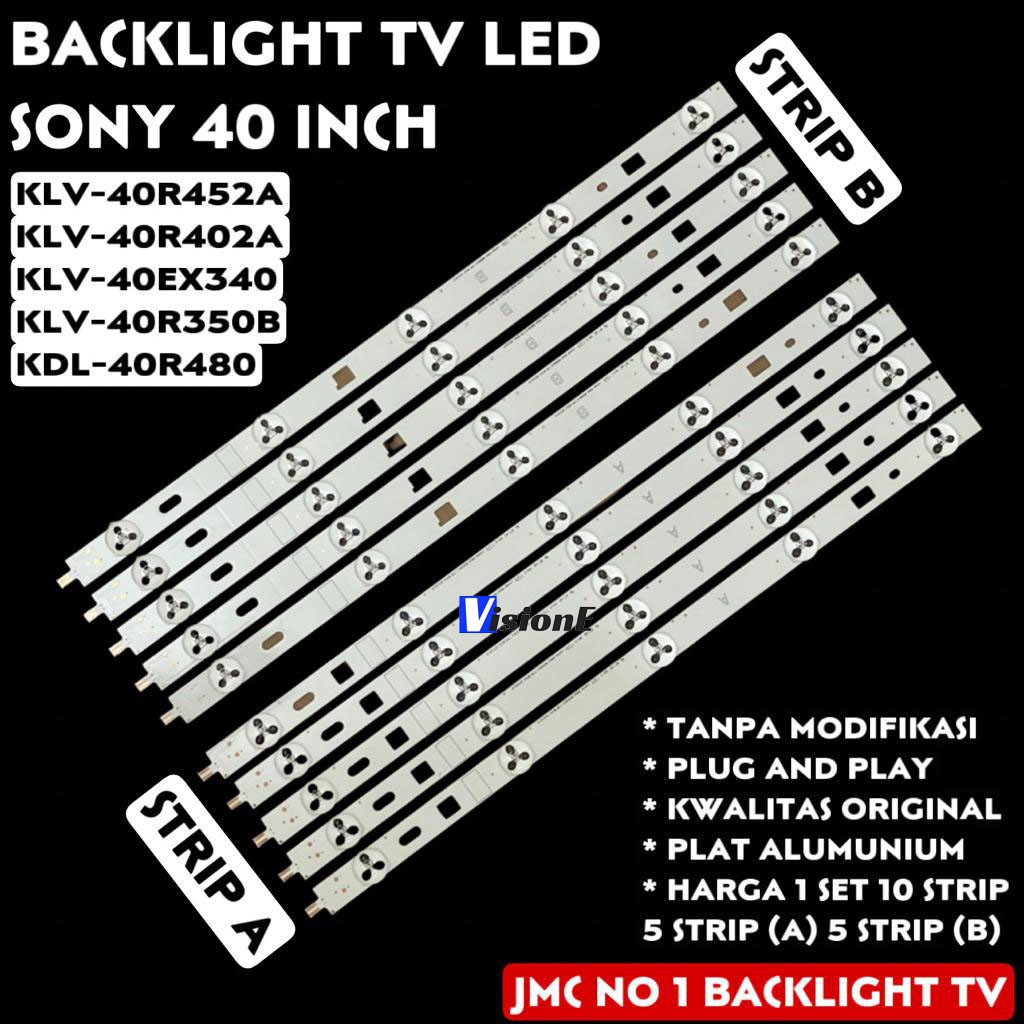 BACKLIGHT LED TV SONY KLV40R452A KLV40R402A KLV 40EX430 KDL 40R350R