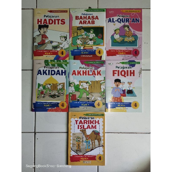 BUKU MDTA SATU PAKET 7 MAPEL UNTUK KELAS 4 KURIKULUM 2020 PENERBIT SAHIFA