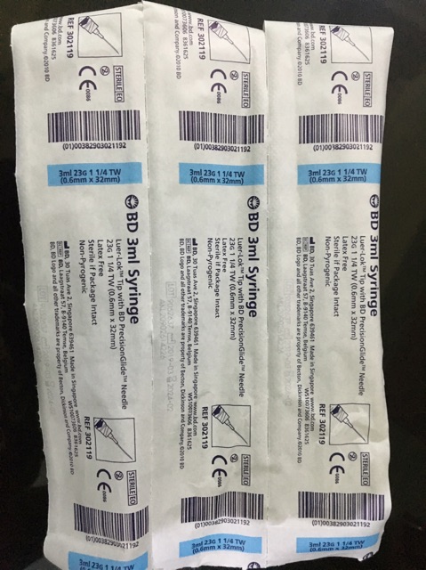 Spuit 3ml 3cc syringe 3ml 3cc BD