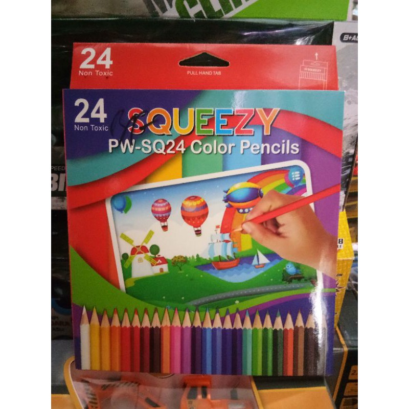 

Pencil warna SQUEEZY 24 set panjang