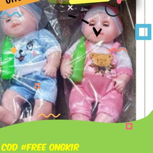 ♞ Lovely Baby Boneka Bayi Silikon Mirip Bayi Asli Murah Mainan Bayi Bayian Bisa Nangis Mama Papa Sua