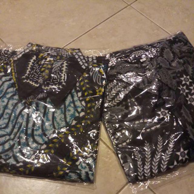 Bswart Kemeja Batik Hrb026  Kenongo Hem Pendek Padi Pekalongan