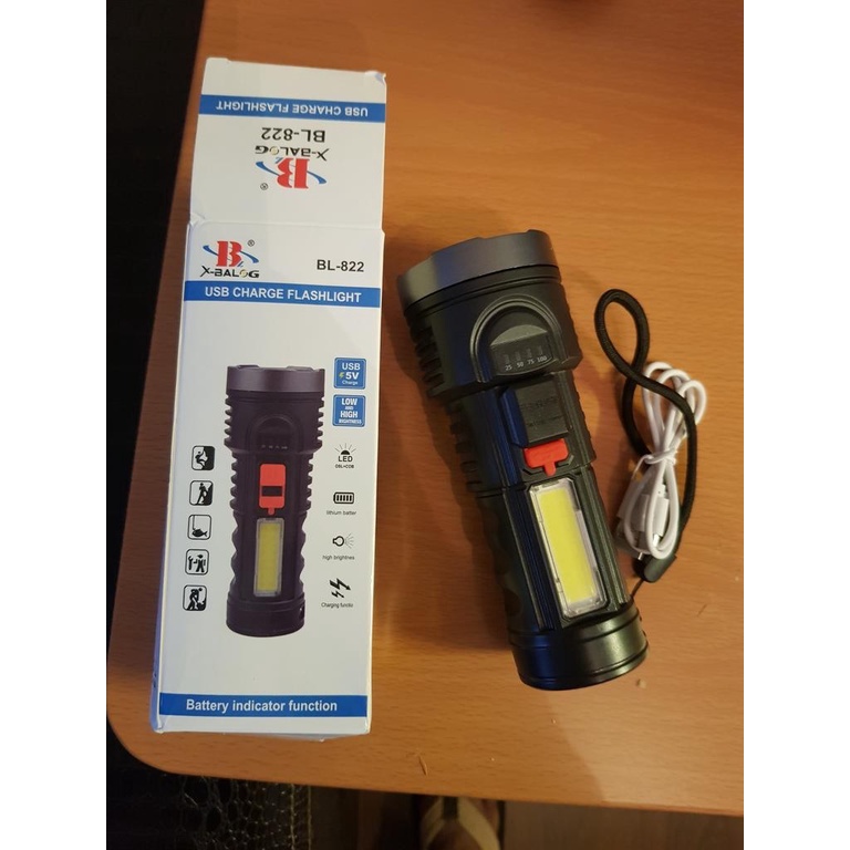 X-BALOG BL-822 - Powerful LED Flashlight - Senter Terang 7800 Lumens