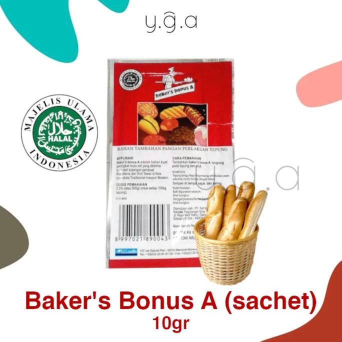 

Baker's Bonus A Sachet 10gr / Baker Bonus /Bread Improver / Pengembang TERBAIK Kode 109