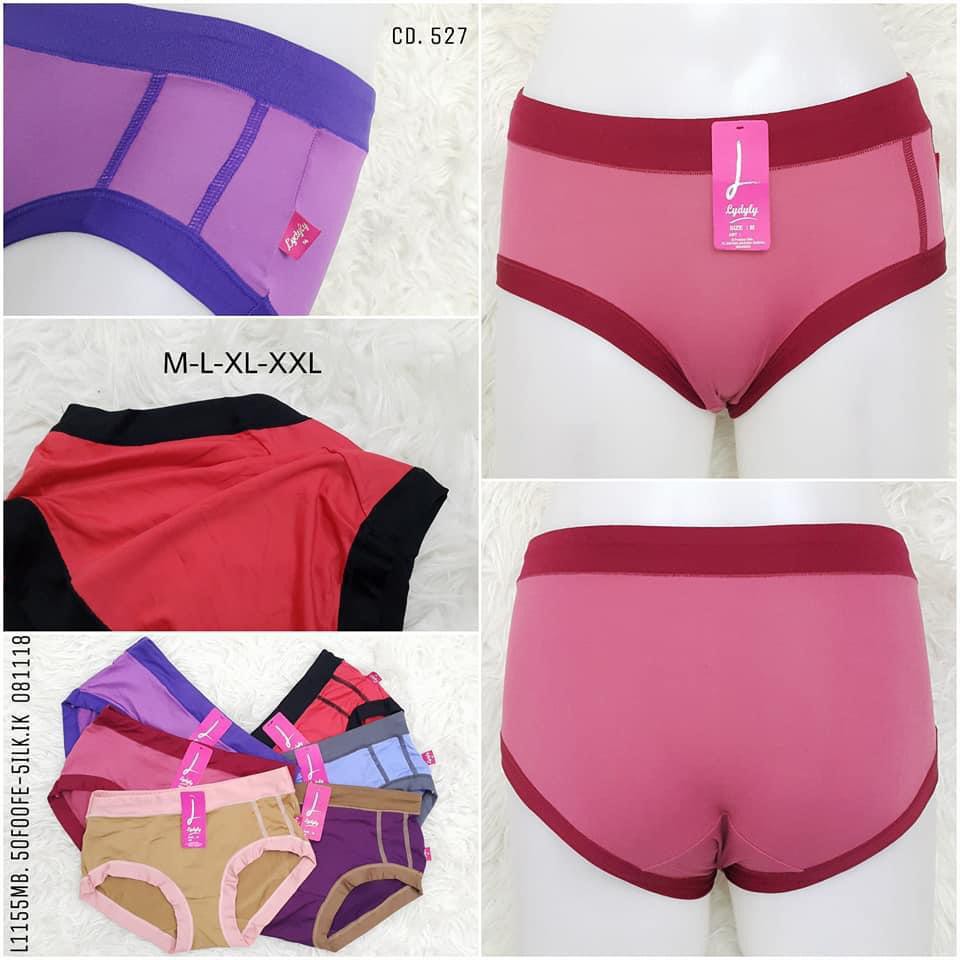 LYDYLY | Celana Dalam Cewek/CD Wanita Sepinggul Nylon Polos Karet Kecil/CD Murah/CD Lembut | Lydyly 