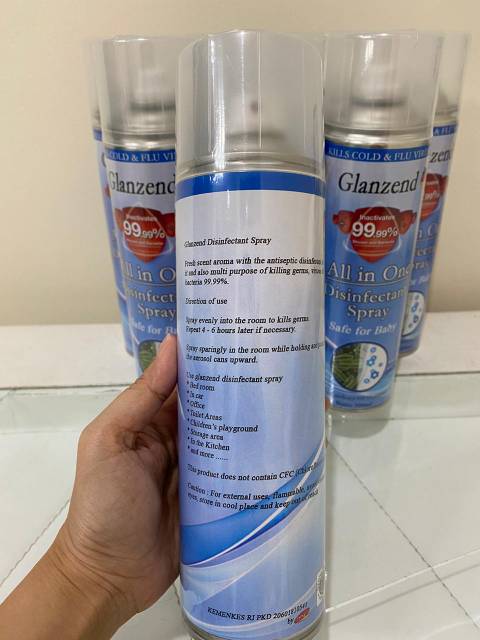 GLANZEND Disinfectant Spray 500ml [READY STOCK] | Pembunuh Virus dan Bakteri