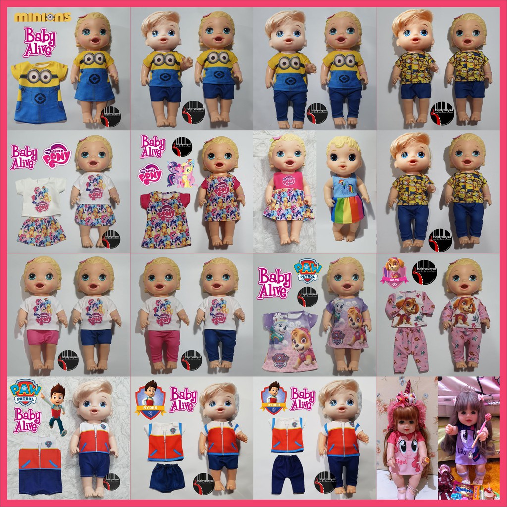  Baju  Boneka  Baby Alive Barbie Mellchan Animator Belinda 