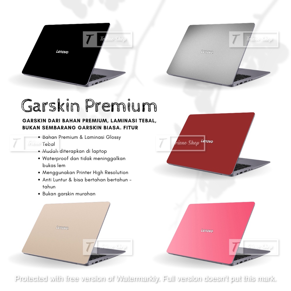 Stiker Laptop | Garskin Laptop | Lenovo + Laminasi