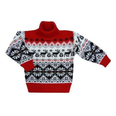 PAKAIAN ANAK /SWEATER RAJUT ANAK KERAH TINGGI DEER UNISEX