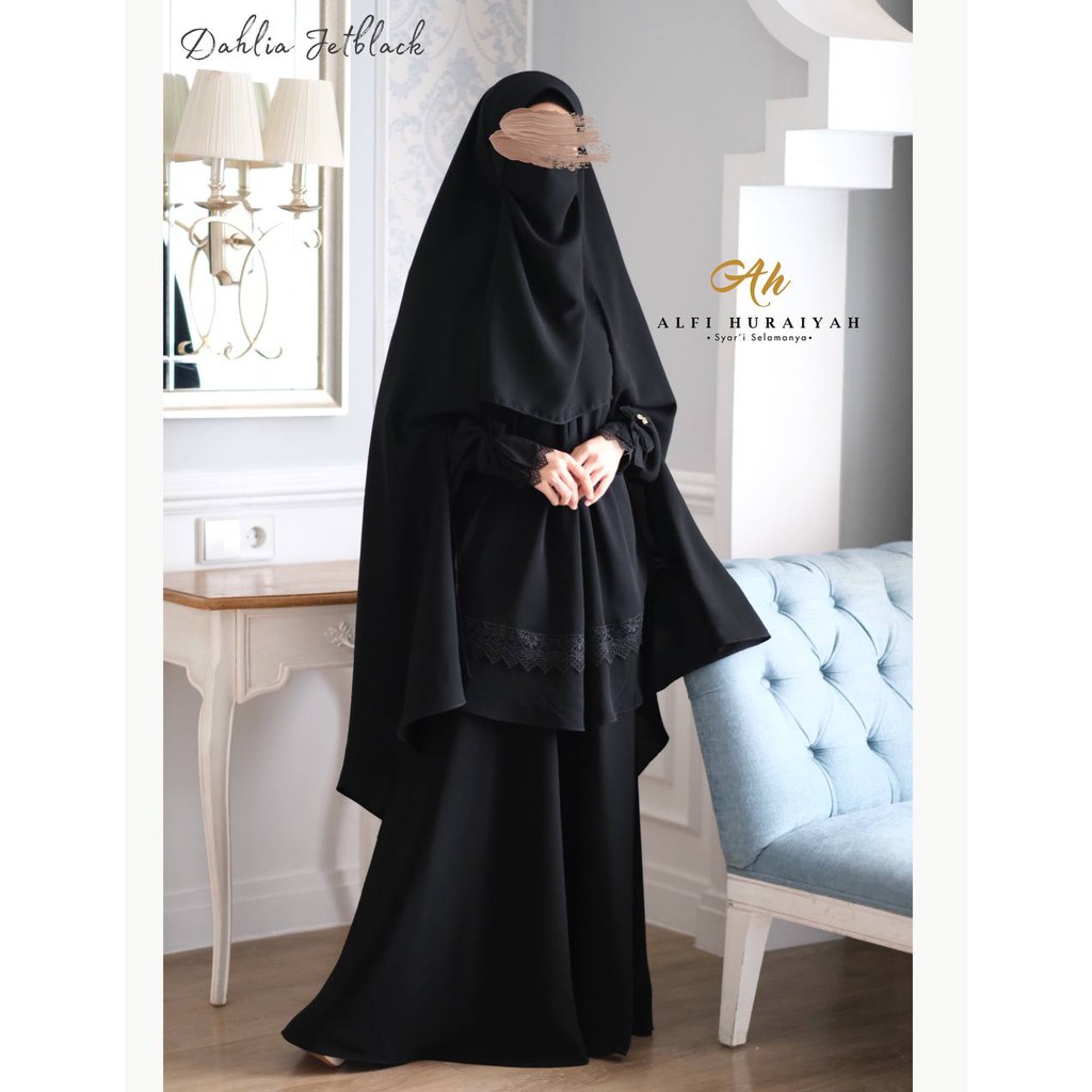 In'am Galleryy|  Dahlia set | gamis Syari'i | Alfi huraiyah