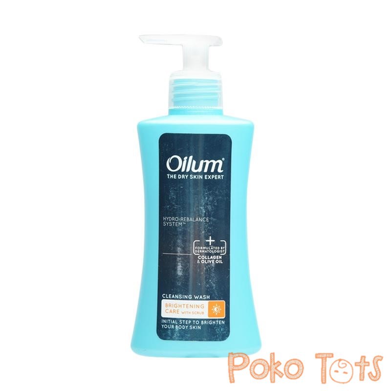 Oilum Cleansing Wash Brightening Care With Scrub 210ml Sabun Mandi Cair Mencerahkan 210 ml WHS