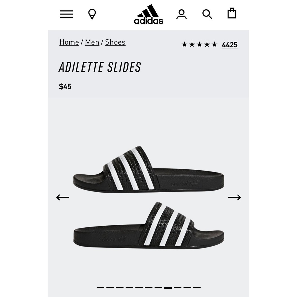 Adidas Adilette Slide Sandals