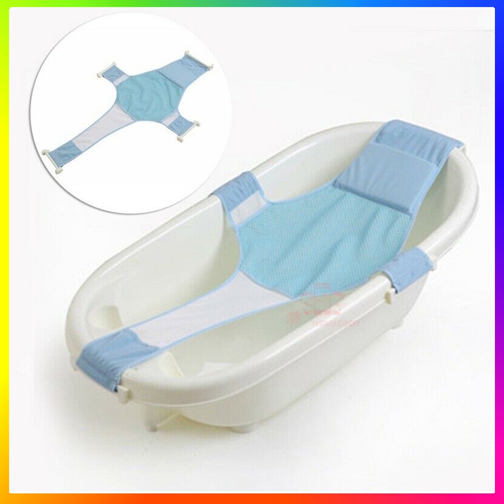 Alat Bantu Memandikan Bayi Jaring Mandi Bayi Alas Mandi Anak Baby Bath Helper (Tanpa Bak Mandi) Warna - ACAK