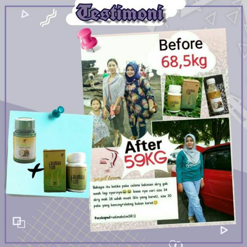 Obat Diet Herbal Paling Ampuh ! Salimah Slim SR12 / Penurun Berat Badan BPOM / Pembakar Lemak Perut Buncit Dalam 1 Minggu / Kapsul Pelangsing Pelakor / Membantu Mengurangi Kolestrol