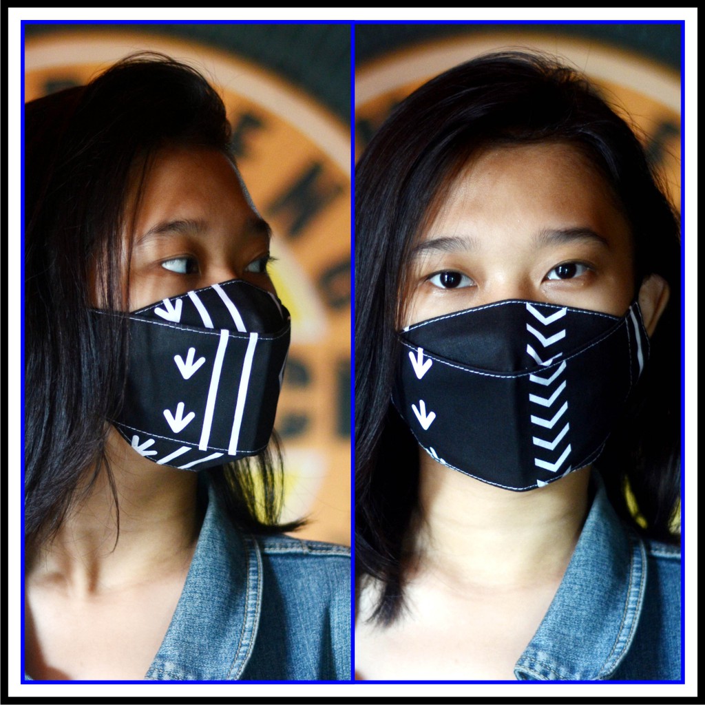 Masker Evo 3D 3 Ply Bisa diisi Tisu Earloop &amp; Headloop Premium Mask Korean Style