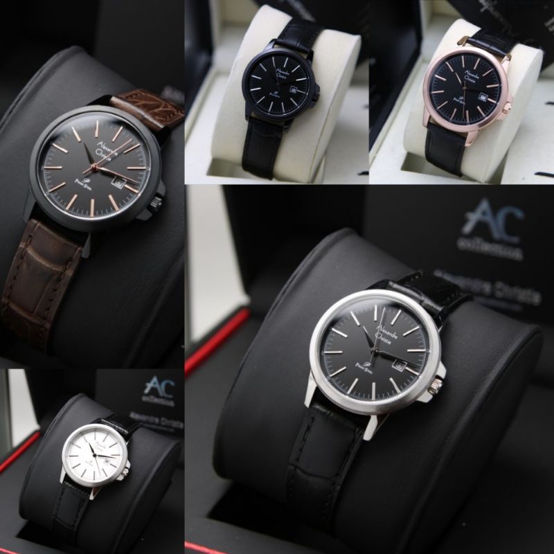 ALEXANDRE CHRISTIE AC 1008 AC 1008 JAM WANITA LEATHER STRAP ORIGINAL