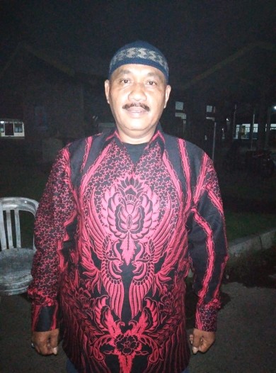 Manuk Peksi Merah Kemeja Batik Pria Slimfit Katun Primisima Full Furing