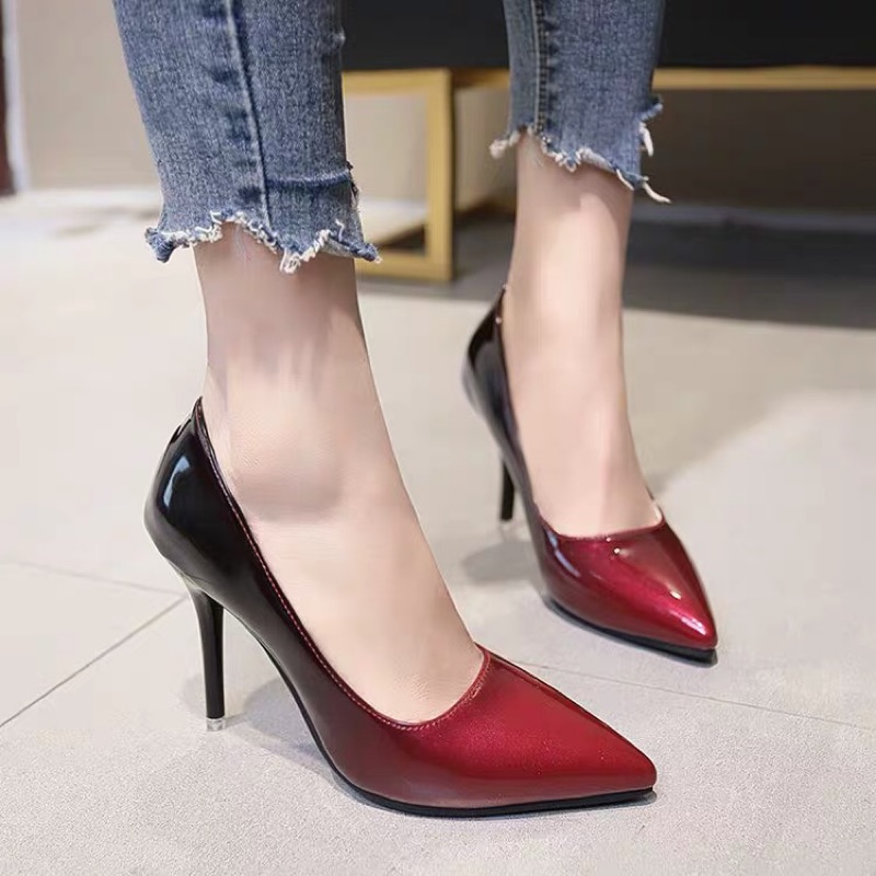Sepatu High Heels Wanita Model Pointed Toe Ukuran 41 42 43 Sepatu High Heels Wanita Model Pointed Toe Ukuran 41 42 43