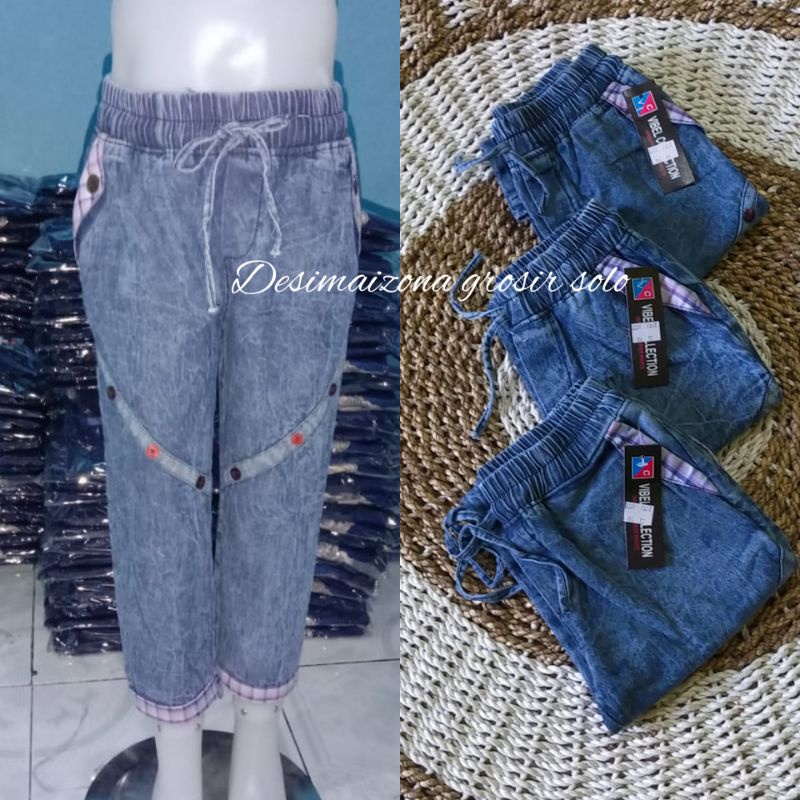 BAGGY PANT JINS ANAK,FARIASI LIST PAHA,ESTIMASI:4-6 TAHUN